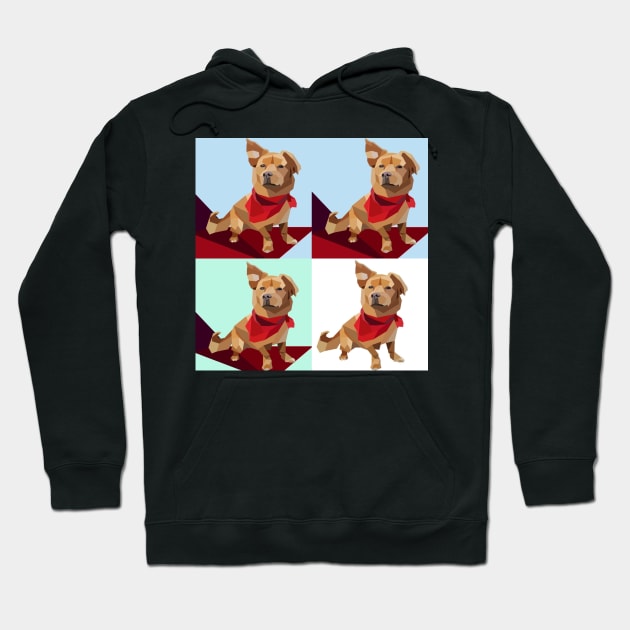 Four Geo Dogs Hoodie by jrepkin